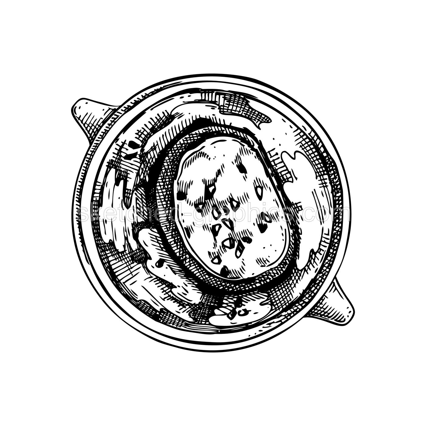 French onion soup vintage drawing. Traditional food from France sketch. French restaurant menu design. Edible snails  Hand-drawn food illustration, NOT AI generated Illustration